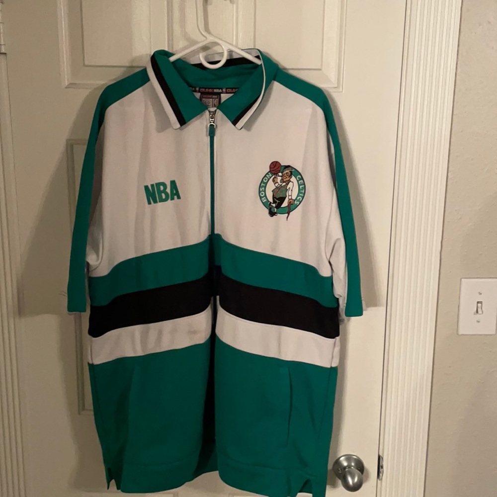 Boston Celtics rare white warm up